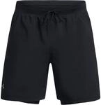 Under Armour Launch 7'' 2-In-1 Herren Shorts, schwarz, Gr. L 0196885491993