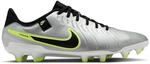 Nike Tiempo Legend 10 Academy MG Low- Herren Nockenschuhe, silber, Gr&ouml;&szlig;e 41