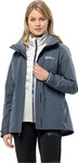 Jack Wolfskin 1116321_T0150, Jack Wolfskin Luntal 3-in-1 Damen Doppeljacke, grau