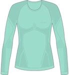 Falke Longsleeved Damen Unterhemd, gr&uuml;n 4067112180996