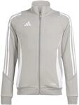 Adidas Tiro 24 Kinder Fu&szlig;balljacke, grau 4066757963308