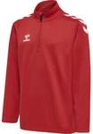 Hummel Core XK (halber Rei&szlig;verschluss) Poly Kinder Sweatshirt, rot 5700497407683