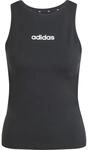 Adidas Essentials Linear Slim Cotton Damen Tanktop, schwarz 4067906204549