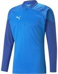 Puma teamCUP Training 1/4 Zip Herren Longsleeve, blau 4065453651243