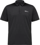 Jack Wolfskin Delgami Polo Herren T-Shirt, schwarz 4064993981377