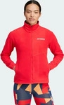 Adidas Terrex JOO67_JF9059, Adidas Terrex Multi Fleecejacke Damen Midlayer, rot, Gr.