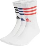 adidas EBB67_JC8839, Adidas 3-Streifen Cushioned Crew 3er-Pack Socken, wei&szlig;