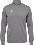 Hummel Authentic (halber Rei&szlig;verschluss) Herren Sweatshirt, grau 5715454333103