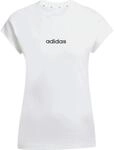 Adidas Essentials Linear Cotton Damen T-Shirt, wei&szlig; 4067906142834