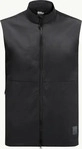 Jack Wolfskin 1207871_6350, Jack Wolfskin Bike Commute Wind Herren Weste, schwarz