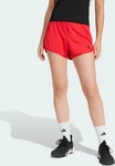 Adidas KLQ28_JC9581, Adidas Pacer Essentials Knit High-Rise Damen Shorts, rot, Gr. M