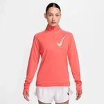 Nike Swoosh Dri-Fit 1/2-Zip Mid Layer Damen T-Shirt, orange, Gr. M 0197859673124