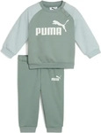 Puma 686281_30, Puma Minicats ESS Raglan Crew Set FL INF Kinder Anzug, gr&uuml;n