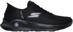 Skechers Go Walk Anywhere - Worldwide Herren Slipper, schwarz, Gr&ouml;&szlig;e 41