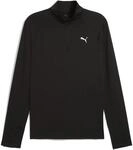 Puma RUN Velocity Cloudspun 1/4 ZIP Herren Sweatshirt, schwarz 4067983523786