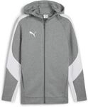 Puma teamEVOSTRIPE Hooded Herren Kapuzensweater, grau 4067984093837