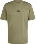 Adidas Essentials Small Logo Single Herren T-Shirt, gr&uuml;n 4067905119516
