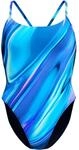 Speedo Printed Racerback Damen Schwimmanzug, gr&uuml;n 5059937795379