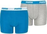 Puma Boys Basic Boxer 2er-Pack Kinder Unterhose, blau 8720245232159