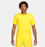 Nike Sportswear Club Herren T-Shirt, gelb 196975150786