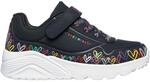 Skechers Uno Lite - Heart Craze Kinder Freizeitschuhe, schwarz, Gr&ouml;&szlig;e 27