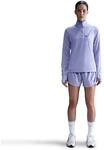 Nike Swoosh Dri-Fit 1/2-Zip Mid Layer Damen Tanktop, lila 197862475173