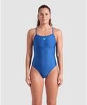 Arena Solid Lightdrop Back B Damen Schwimmanzug, blau 3468337485841