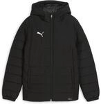 Puma teamADDITIONS Hooded Padded Junior Kinder Fu&szlig;balljacke, schwarz 4067984092151