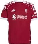 Adidas Liverpool FC 25/26 Home Kinder Trikot, rot 4068809503791