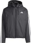Adidas Essentials Climawarm 3-Stripes Insulated Hooded Herren Jacke, schwarz