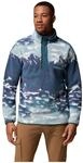 Columbia Helvetia II Printed Half Snap Fleece Herren Rollkragenpullover, blau, Gr.