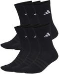 Adidas Cushioned Crew Socks 6 Pair Pack Socken, schwarz 4068821239784