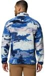 Columbia Helvetia II Printed Half Snap Fleece Herren Rollkragenpullover, blau