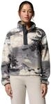 Columbia Helvetia II Printed Cropped Half Snap Damen Rollkragenpullover, schwarz, Gr.