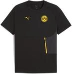 Puma Borussia Dortmund tech Pocket Herren T-Shirt, schwarz 4069157329057