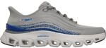 Skechers Arch Fit Glide-Step Wave - Zanaro Herren Slipper, grau, Gr&ouml;&szlig;e 41