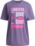 Under Armour Block Logo M&auml;dchen T-Shirt, lila 198633943198