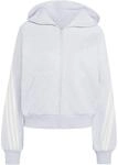 Adidas Kit 3-Stripes Full Zip Damen Kapuzensweater, grau 4068804570989