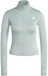 Adidas Optime Essentials Full-Zip Damen Rollkragenpullover, gr&uuml;n 4068822067508