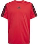 Adidas Train Essentials 3-Streifen Jungen T-Shirt, rot 4067905057689
