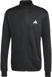 Adidas Workout Essentials All-Set 3-Stripes Knit Track TOP Herren Jacke, schwarz