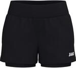 Jako 2-in-1 One Damen Shorts, schwarz 4067633328594