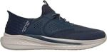 Skechers Slade - Caster Herren Slipper, blau, Gr&ouml;&szlig;e 48 &frac12; 199252057129