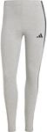 Adidas Essentials 3-Streifen Cotton Damen Tights, grau 4067905338320