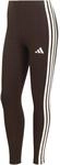 Adidas Essentials 3-Streifen Cotton Damen Tights, braun 4069993736293