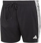 Adidas 3 Stripes Swim Shorts 5 Inch Herren Badehose, schwarz 4069988816139