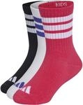 Adidas 3Stripes Cushioned Sportswear Crew Socks 3er-Pack Kinder Socken, schwarz