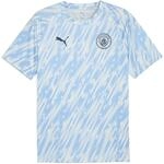 Puma Manchester City Warm Up Herren T-Shirt, blau 4069157634083