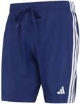 Adidas 3 Stripes Swim Shorts 8 Inch Herren Badehose, blau 4069988796790