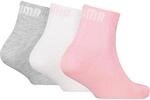 Puma Plain Quarter 3er-Pack Kinder Socken, pink 8720245847056